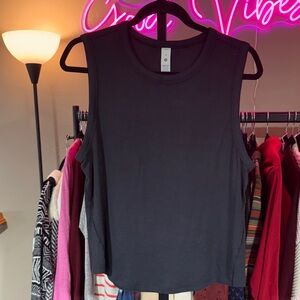 lululemon Ribbed Modal Black Tank Top NWOT